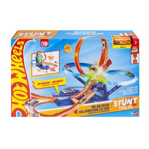 Hot Wheels The Hot Ones Powietrzna kraksa Zestaw, tor wyścigowy JFD12 WB2