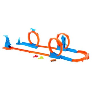 Hot Wheels Track Creator Tor Trzy pętle Zestaw JDW39 PUD2