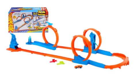Hot Wheels Track Creator Tor Trzy pętle Zestaw JDW39 PUD2