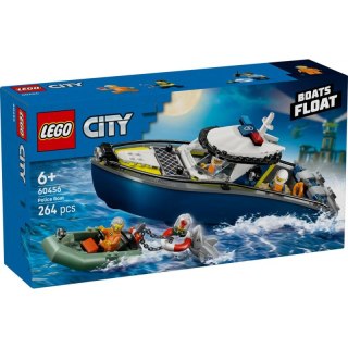 Klocki konstrukcyjne City Pościg Łodzi LEGO 60456