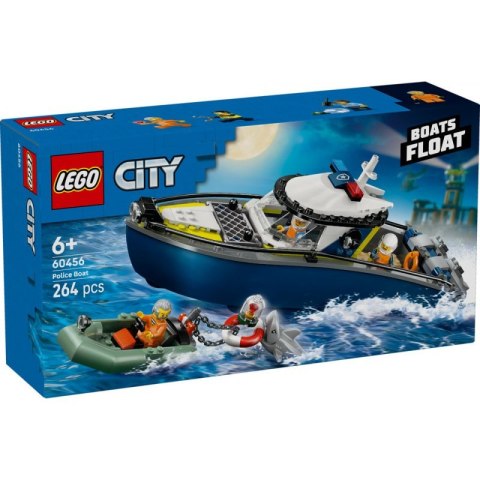 Klocki konstrukcyjne City Pościg Łodzi LEGO 60456