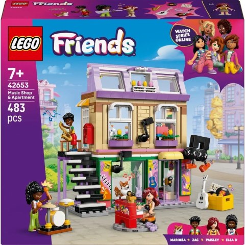 Klocki konstrukcyjne Friends Sklep Muzyczny LEGO 42653
