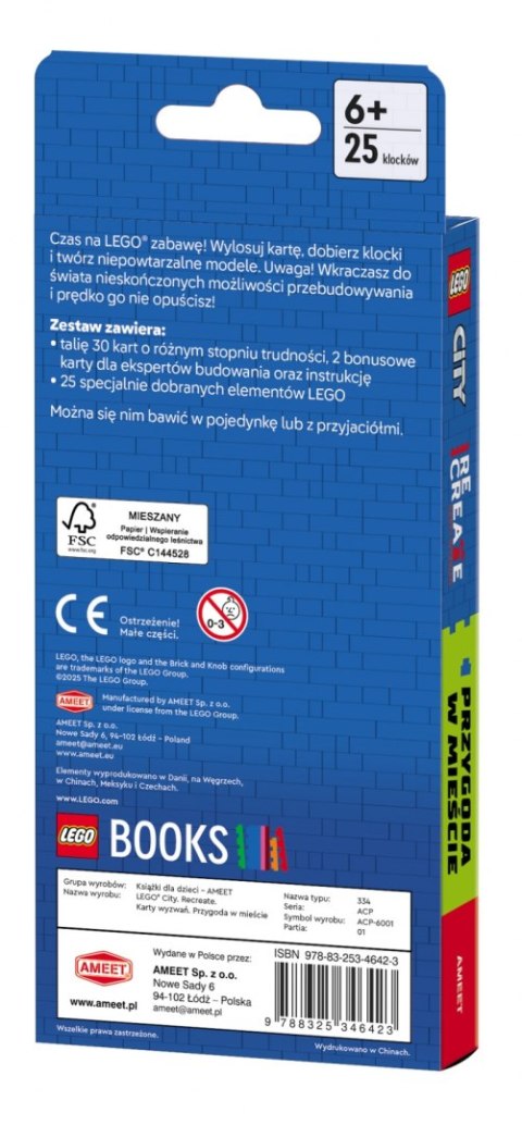 LEGO Recreate. Karty Wyzwań. Przygoda w mieście