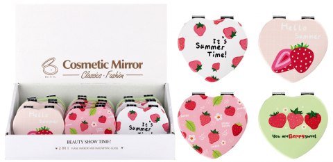 Lusterko kieszonkowe Serce 8 cm MEGA CREATIVE 572737