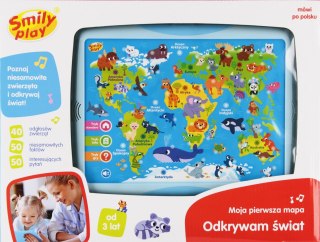 Zabawka edukacyjna Moja pierwsza mapa B/O 35x5x27 SMILY PLAY SP98303AN