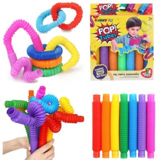 Zabawka sensoryczna Rurka Harmonijka op.7 szt. mix TRIFOX A-0490