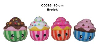 BRELOK PLUSZ MUFFIN 10CM 4KOL SA