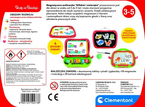 Clementoni Gra Edukacyjna Walizeczka Alfabet Zwierzęta 50273