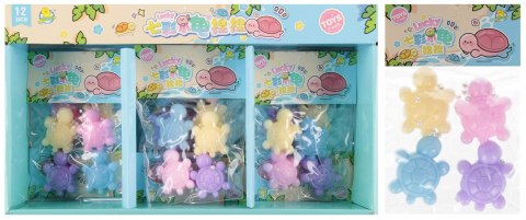 Gniotek Żółwik z kółkami 4 szt. mix A 12 D45314