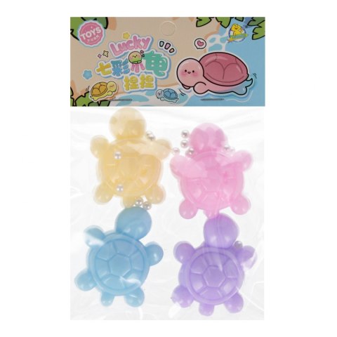 Gniotek Żółwik z kółkami 4 szt. mix A 12 D45314