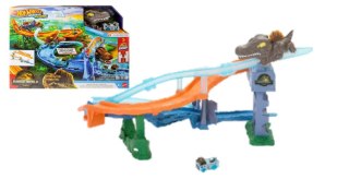 Hot Wheels RacerVerse Jurassic World Morski dinopościg Tor wyścigowy JFP32