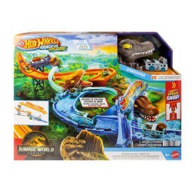 Hot Wheels RacerVerse Jurassic World Morski dinopościg Tor wyścigowy JFP32