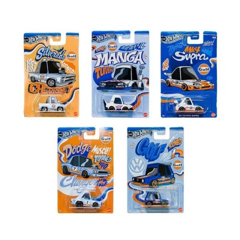 Hot Wheels Tooned Gulf Metalowy samochód zabawka w skali 1:64 z wyjątkowymi dekoracjami JDY84 B/C24