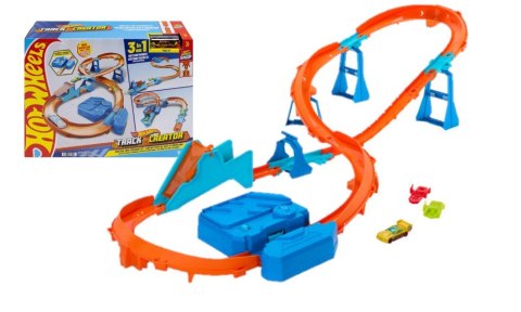 Hot Wheels Track Creator Tor Super skok Zestaw z napędem JDB49