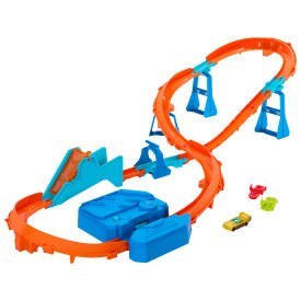 Hot Wheels Track Creator Tor Super skok Zestaw z napędem JDB49