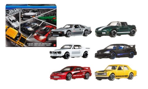 Hot Wheels Wielopak Streets of Japan Samochody zabawki 6-pak JBY77