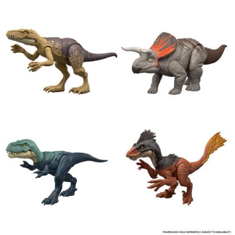 Jurassic World Atakujący dinozaur Figurka do ustawiania z funkcją ataku asortyment JGB77 WB6