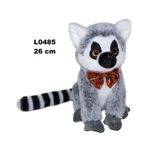 PLUSZAK LEMUR 26CM Z KOKARDA SIEDZACY