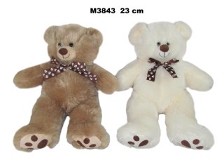 PLUSZAK MIS 25CM SIEDZACY Z KOKARDKA 2KOL SA