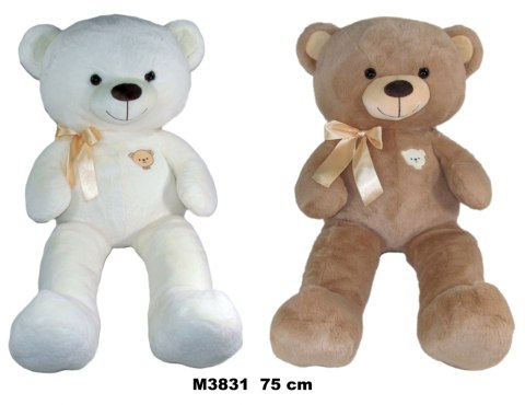 PLUSZAK MIS 75CM SIEDZACY Z KOKARDKA 2KOL SA