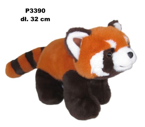 PLUSZAK PANDA CZERWONA 32CM STOJACA SA