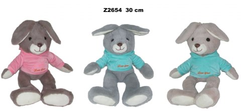 PLUSZAK ZAJAC 30CM SIEDZACY BLUZA 3KOL SA