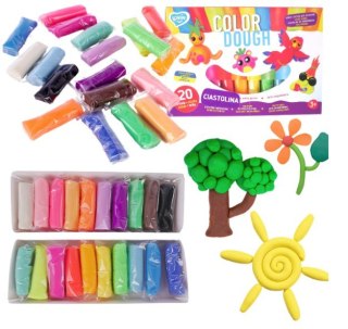 Plastelina Ciastolina Kolorowa Masa Plastyczna Zestaw Kreatywny Modelowanie