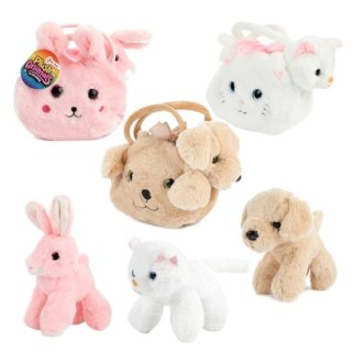 Pluszowe zwierzątko w dopasowanej pluszowej torebce