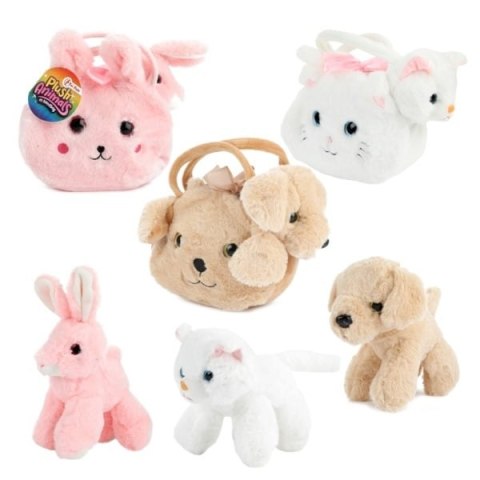 Pluszowe zwierzątko w dopasowanej pluszowej torebce