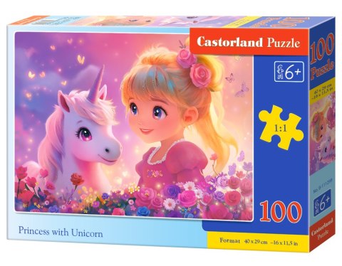 Puzzle 100 el. Princess with Unicorn CASTORLAND B-111299