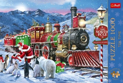 Puzzle 1000 elementów Xmas Świąteczny Pociąg TREFL 12097 TR