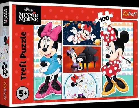 Puzzle 100el Zabawna Minnie TREFL 16517 TR