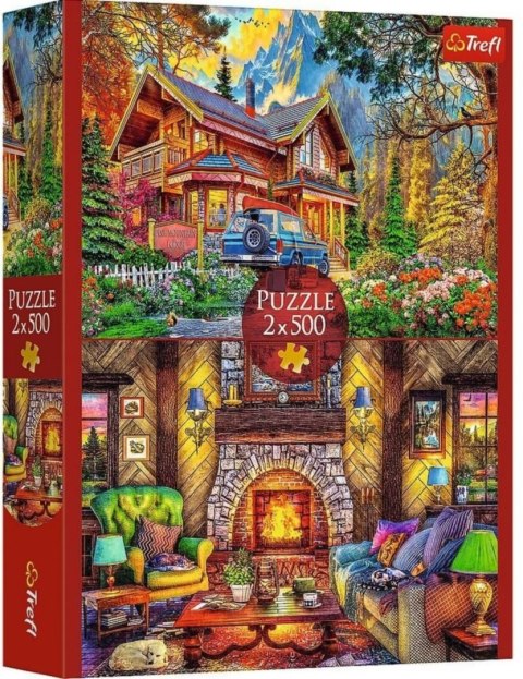 Puzzle 2x500el Wycieczka w góry TREFL 37534 TR