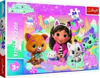 Puzzle 24 elementy Maxi Koci Świat Gabby TREFL 14381 TR