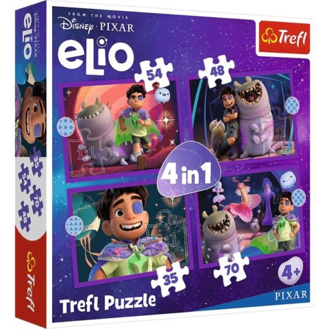 Puzzle 4w1 Pozaziemskie Misje Elio TREFL 34665 TR