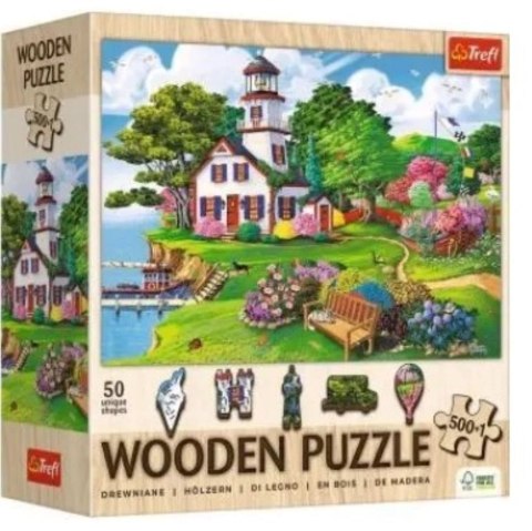Puzzle drewniane 501el Letnia przystań TREFL 20219 TR