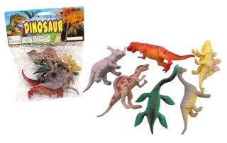 Zabawka, figurka DINOZAURY 1 szt ok. 12x7 cm kpl 6 szt w folii
