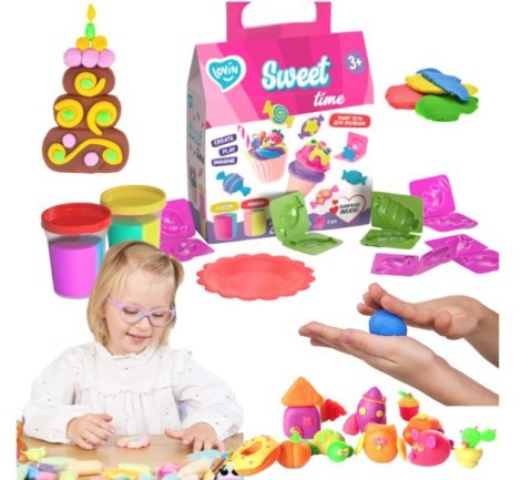 Zestaw Kreatywny Słodycze Cukierki Ciastolina Plastelina Masa Plastyczna