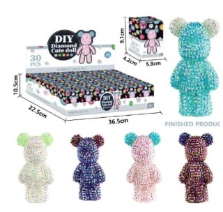 Zestaw artystyczny figurka diamentowa miś