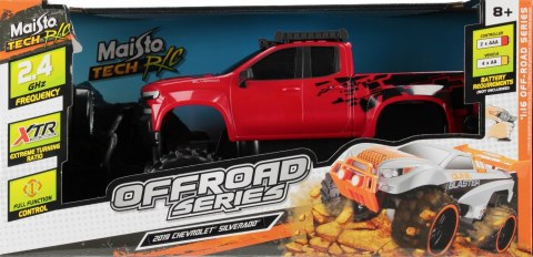 Auto terenowe R/C FF 48x19x19 Chevrolet Silver czerwone SMILY PLAY 82706 RD