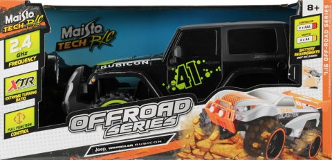 Auto terenowe R/C FF 48x19x19 Jeep Wrangler czarne SMILY PLAY 82704BK