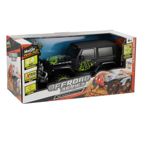 Auto terenowe R/C FF 48x19x19 Jeep Wrangler czarne SMILY PLAY 82704BK
