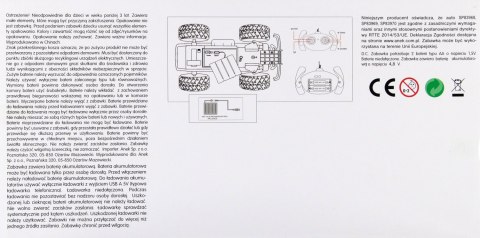 Auto terenowe R/C FF junior pomarańczowe SMILY PLAY SP83968