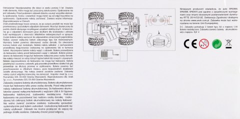 Auto terenowe R/C FF junior żółte SMILY PLAY SP83969