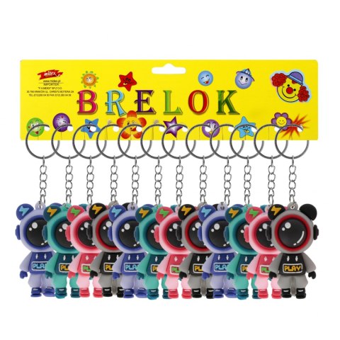 Brelok gumowy 6 cm Kosmos op.12 szt.