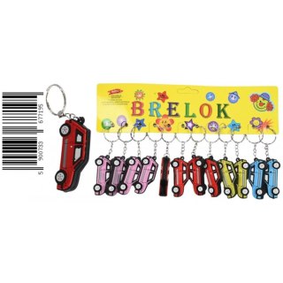 Brelok gumowy Auto 5cm mix op12szt TOYS D45291 MID