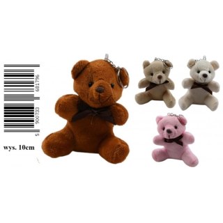 Brelok pluszowy Miś 10cm mix4 A 12 TOYS D45296-1
