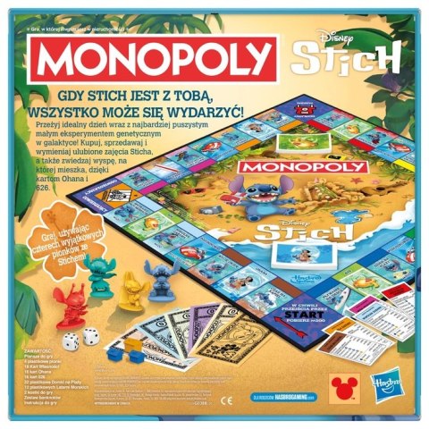 GRA HASBRO MONOPOLY STITCH G0388 PUD6