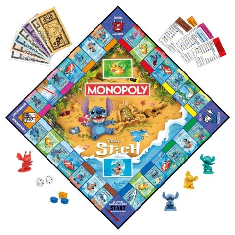 GRA HASBRO MONOPOLY STITCH G0388 PUD6