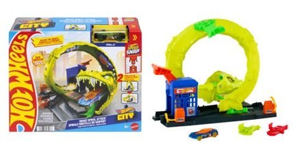 Hot Wheels City Zakręcony tor węża Zestaw JBM63 PUD2